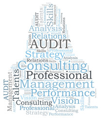 AUDIT consulting word cloud