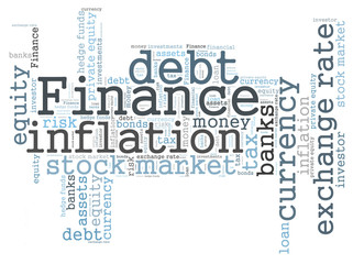 Finance word cloud