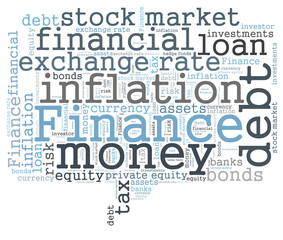 Finance word cloud