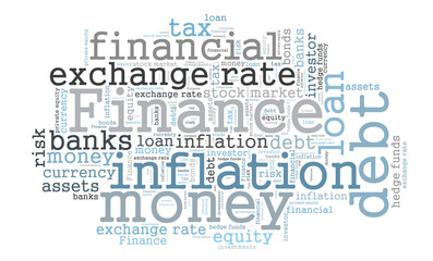 Fototapeta premium Finance word cloud