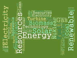 ENERGY recources word cloud