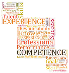 Competence word cloud
