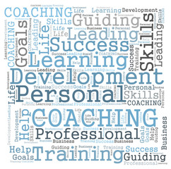 Coaching word cloud