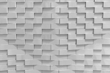 Irregularly Abstract white wall textured blocks background