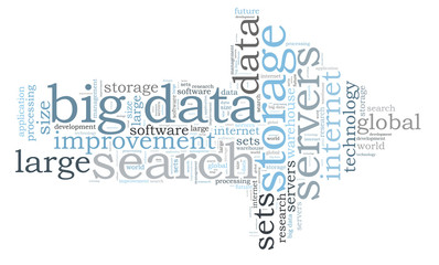 Big data word cloud