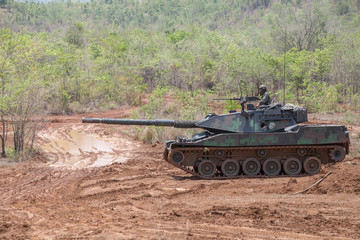 Real ammunition maneuver by using the commando stingray light tank was exported for use by armed forces of Thailand.