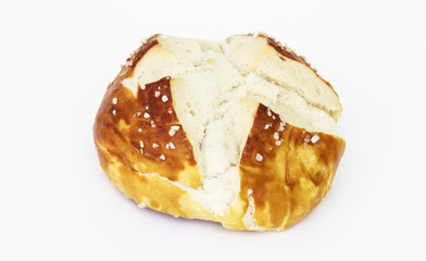 Frisch gebackenes Laugenbrötchen