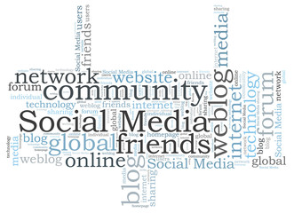 Social Media word cloud