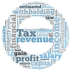 tax word cloud