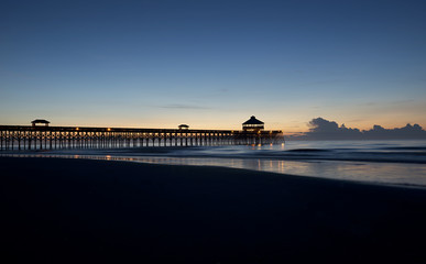Obraz premium Folly Beach Pier Charleston SC Coast