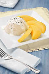 Thai Mango Sticky Rice Dessert