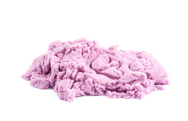 Pile of kinetic sand isolated