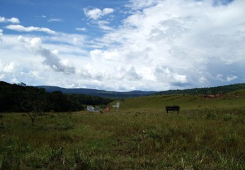 Obraz premium cielo y montaña