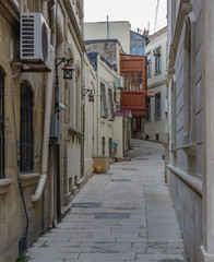 Narrow street of Icheri sheher (Old Town) of Baku, the capital of Azerbaijan