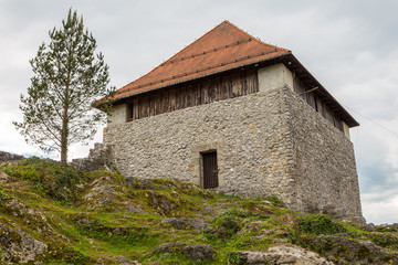 Fototapeta premium The ruins of the Small Castle, Kamnik, Julian Alps, Slovenia
