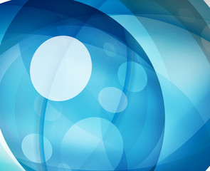 Glossy glass shiny bubble abstract background, wave lines