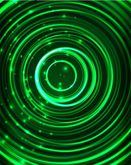 Neon circles abstract background