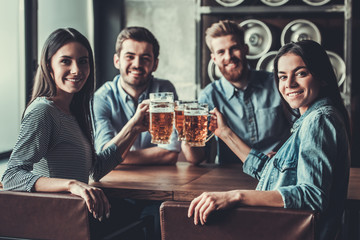 Friends in pub