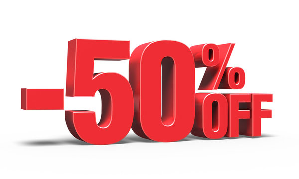 -50% OFF Discount 3D Text (Sale)