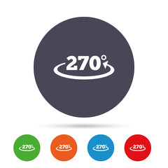 Angle 270 degrees sign icon. Geometry math symbol.