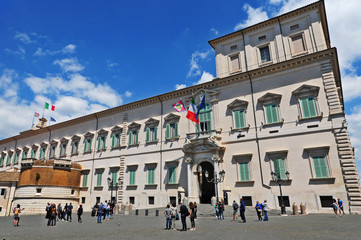 Fototapeta na wymiar Roma, il Palazzo del Quirinale