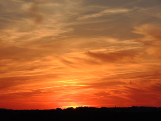 Summer sunset in Arenal d'en Castell, Menorca, Spain