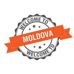 Welcome to Moldova stamp illustration 