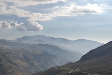 Fototapeta na wymiar Valle Nevado view 