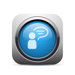 Square Push-Button - Vector