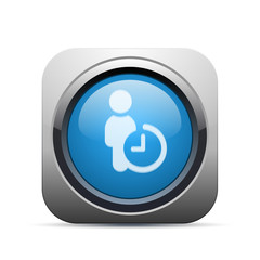 Square Push-Button - Vector