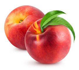 peach fruits isolated