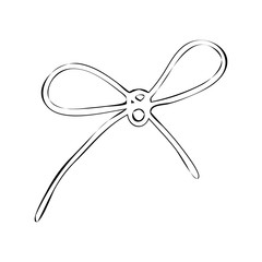 Thread Bow Icon Symbol Design. Icon Vector illustration isolated on white background.