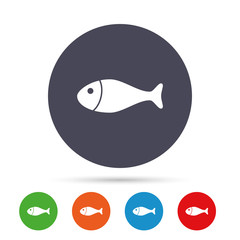 Fish sign icon. Fishing symbol.