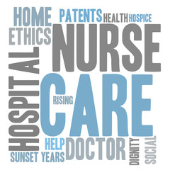 Obraz premium care word cloud