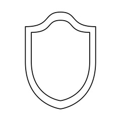 Obraz premium Shield security emblem icon vector illustration graphic design