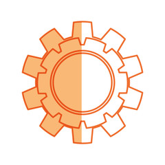Gear machinery piece icon vector illustration graphic design