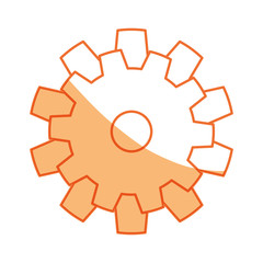 Gear machinery piece icon vector illustration graphic design