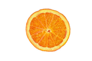 Orange slice isolated on a white background