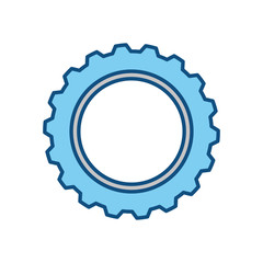 Gear machinery piece icon vector illustration graphic design