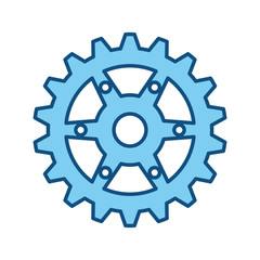 Gear machinery piece icon vector illustration graphic design