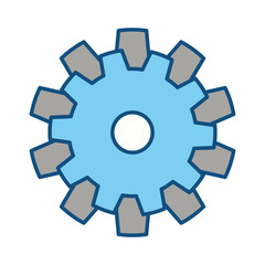 Gear machinery piece icon vector illustration graphic design