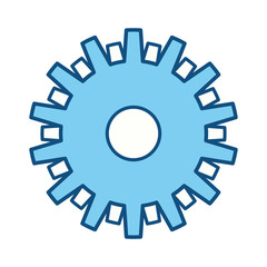 Gear machinery piece icon vector illustration graphic design