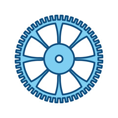 Gear machinery piece icon vector illustration graphic design