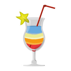Delicious cocktail drink icon vector illustration graphic design