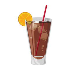 Delicious cocktail drink icon vector illustration graphic design