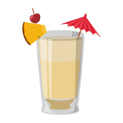 Delicious cocktail drink icon vector illustration graphic design