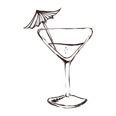 Delicious cocktail drink icon vector illustration graphic design