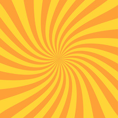 Obraz premium Retro sunburst ray in vintage style. Spiral effect. Abstract comic book background