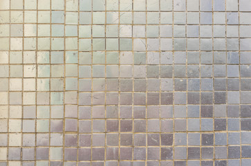 Fliesen klein quadratisch grau silber Mosaik Hintergrund Textur