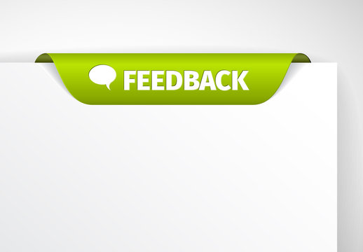 Green Folded Tab Element